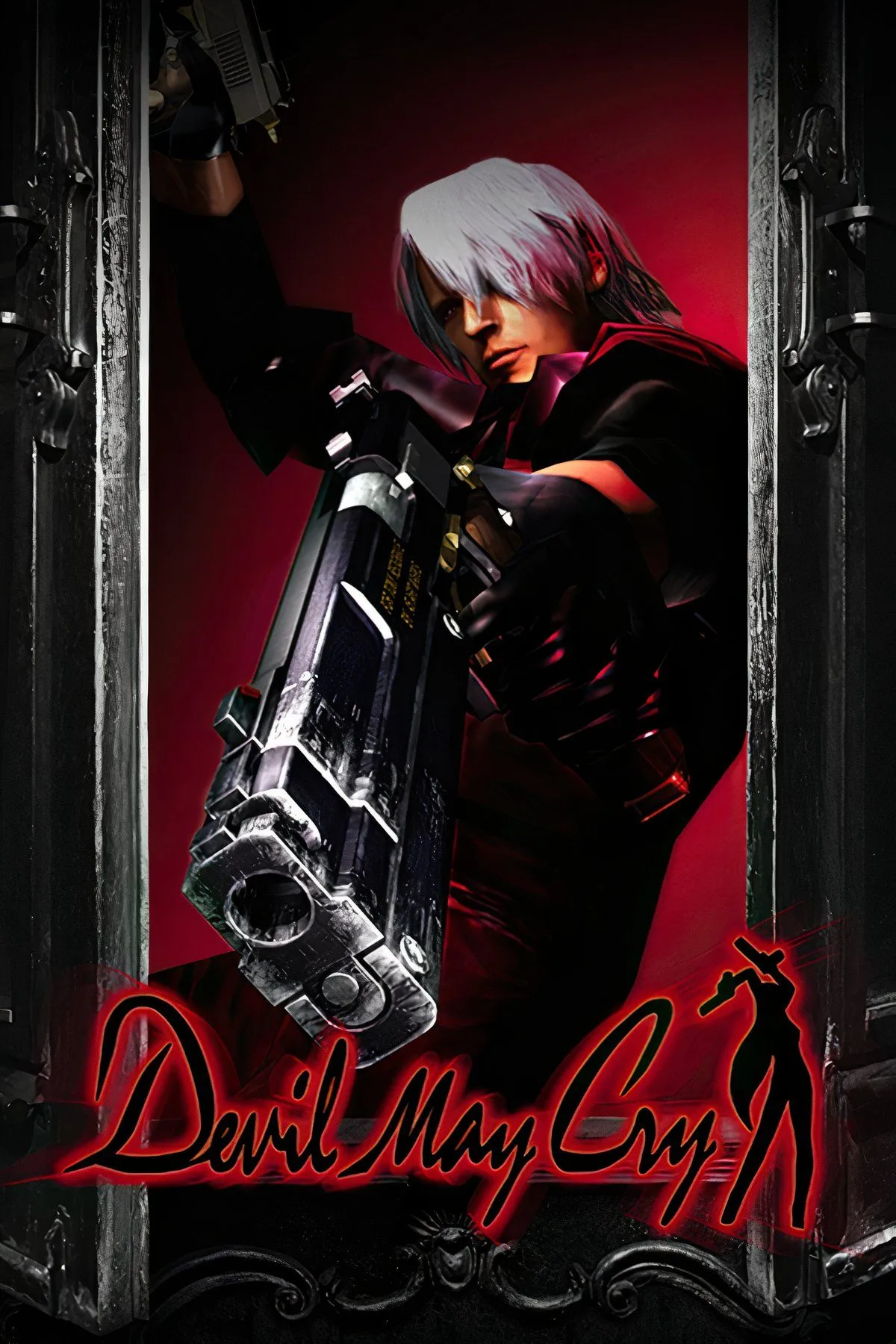 Collage hình ảnh game Devil May Cry, minh họa lối chơi hành động chặt chém độc đáo, vốn là phiên bản thử nghiệm của Resident Evil 4.