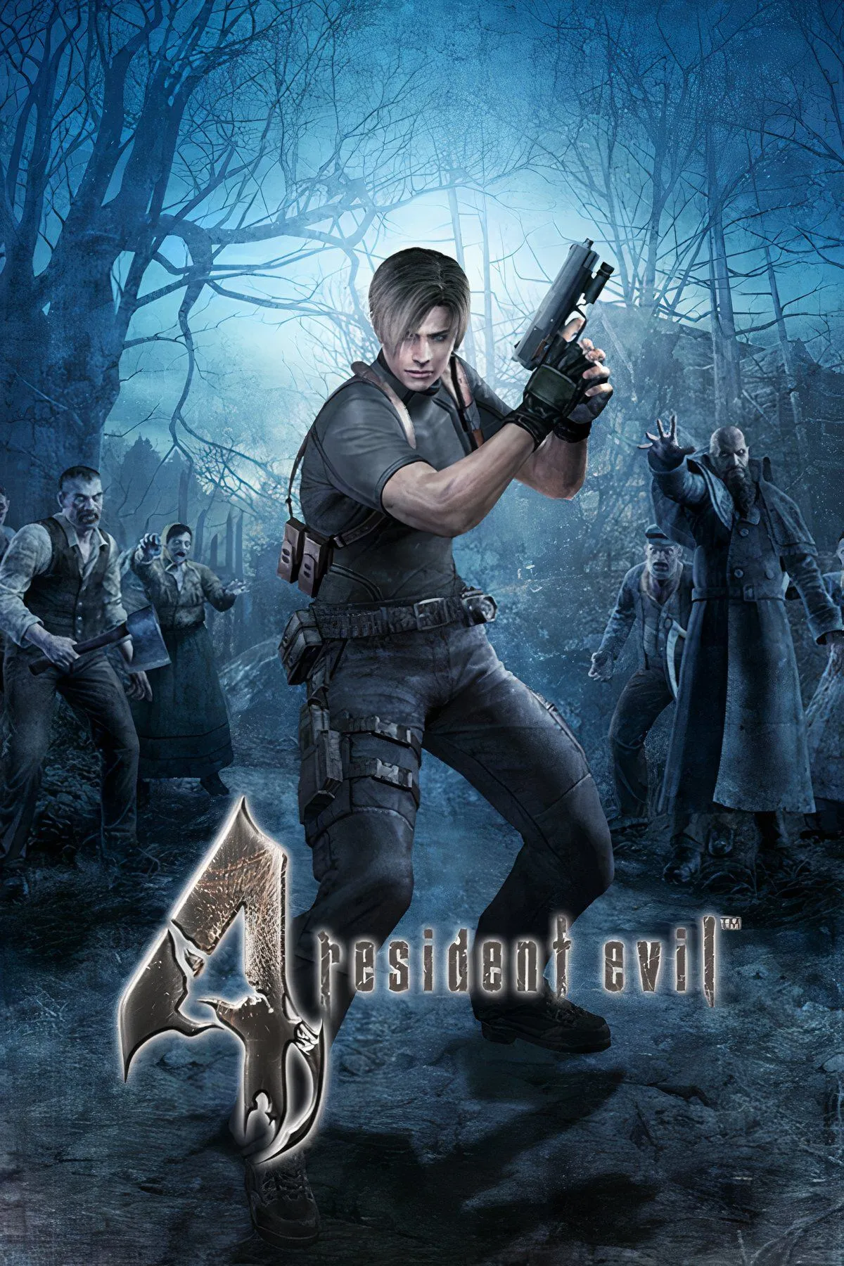Collage hình ảnh game Resident Evil 4, minh họa đồ họa và không khí của game kinh dị sinh tồn.