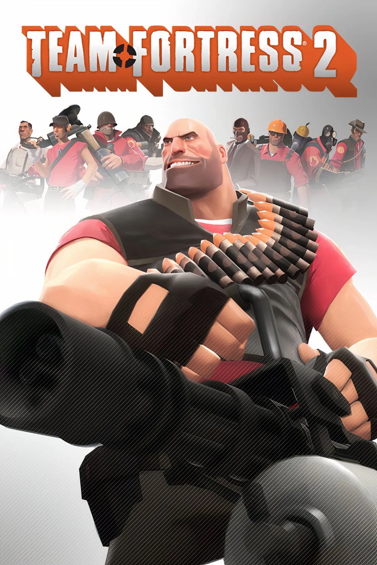 Collage hình ảnh game Team Fortress 2, thể hiện phong cách đồ họa hoạt hình và lối chơi bắn súng đồng đội đặc trưng, khác xa concept game quân sự thực tế ban đầu.