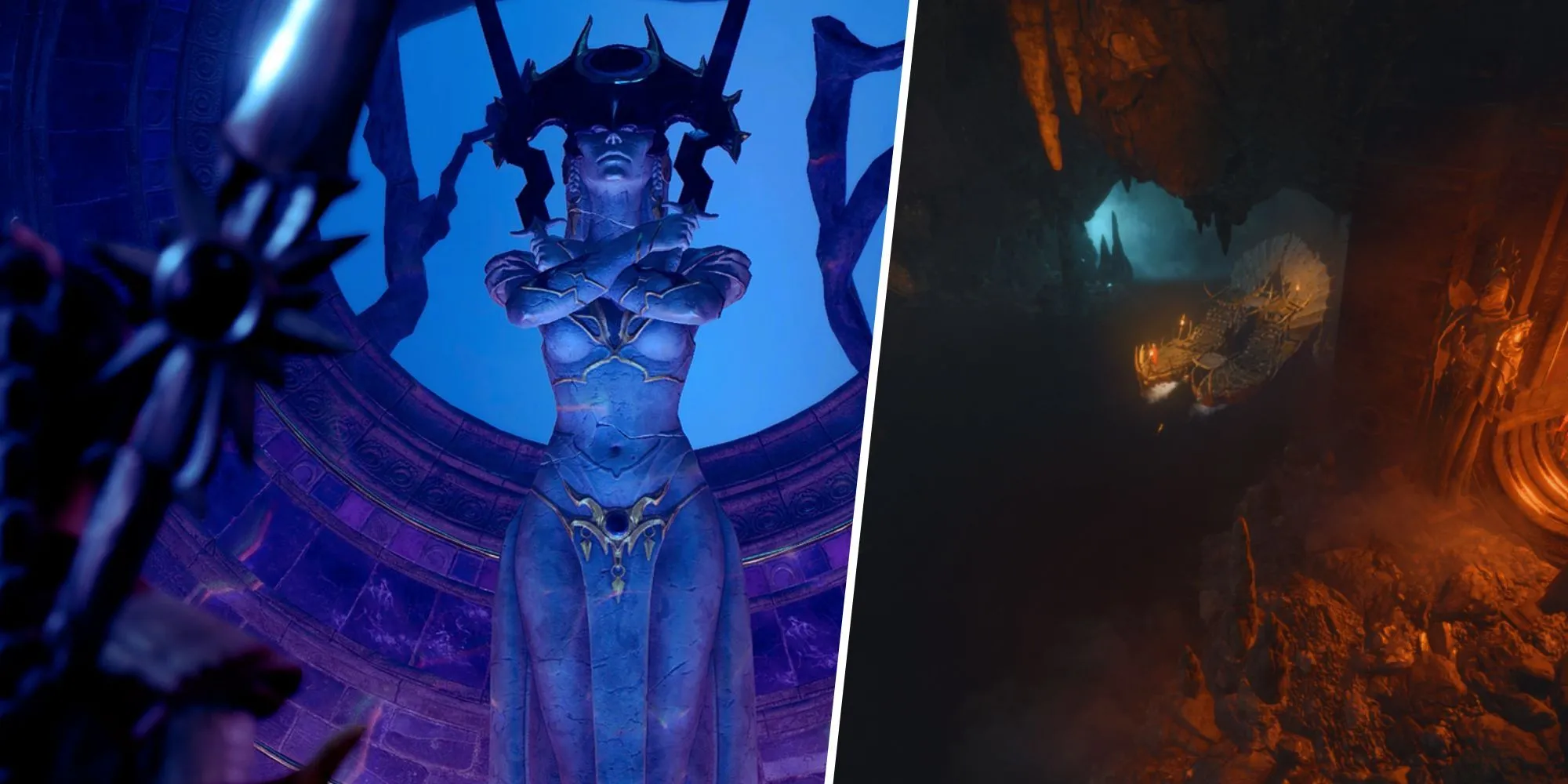 Cổng Baldur's Gate sừng sững, báo hiệu những mối nguy hiểm và bí mật đen tối ẩn sâu bên trong thành phố cổ kính