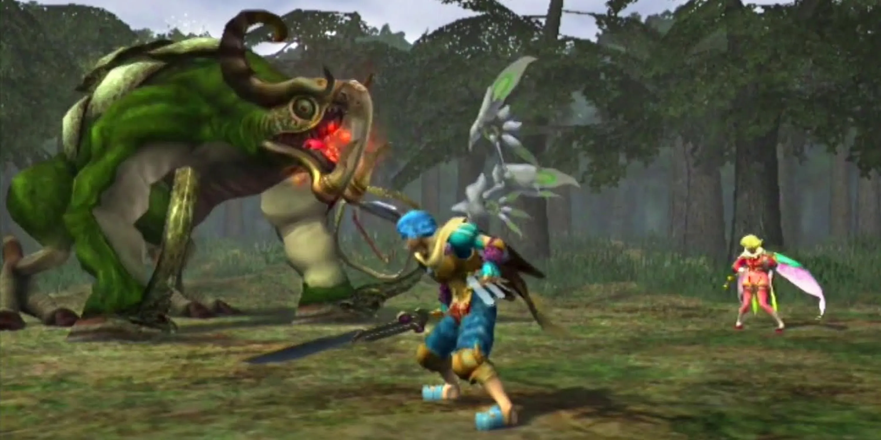 Cuộc chiến cam go với quái vật trong Baten Kaitos Eternal Wings and the Lost Ocean