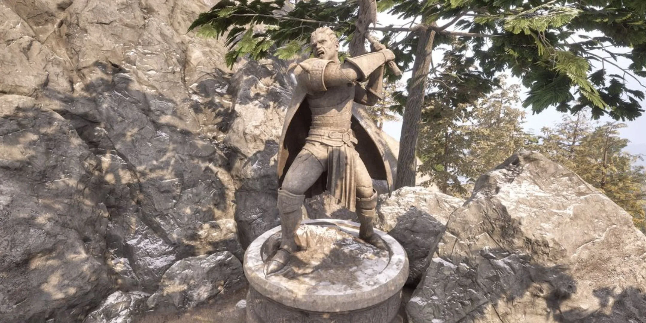 Đền thờ của Boethia trong Oblivion Remastered, tượng trưng cho sự lừa dối và phản bội.