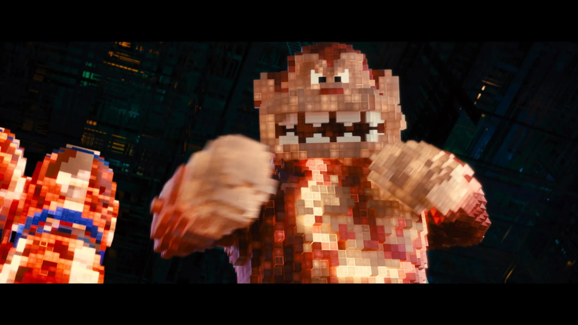 Donkey Kong xuất hiện trong phân cảnh chiến đấu cao trào của bộ phim Pixels năm 2015