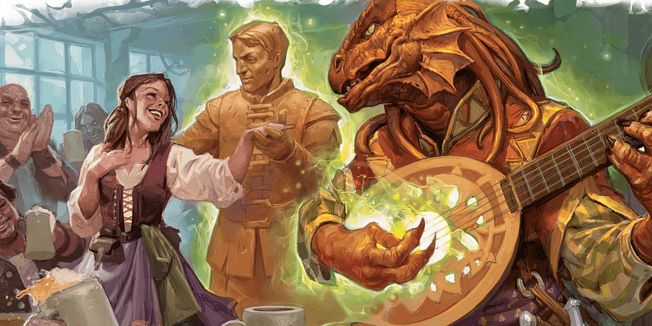 Dragonborn Bard bất ngờ bị tấn công khi đang nghỉ ngơi trong Dungeon &amp; Dragons