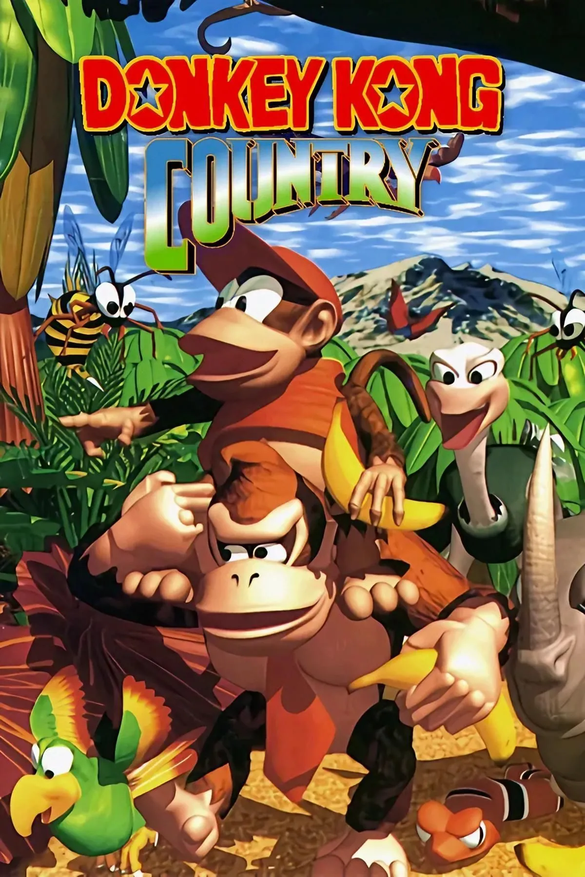 Hình ảnh Donkey Kong và Diddy Kong từ game Donkey Kong Country.