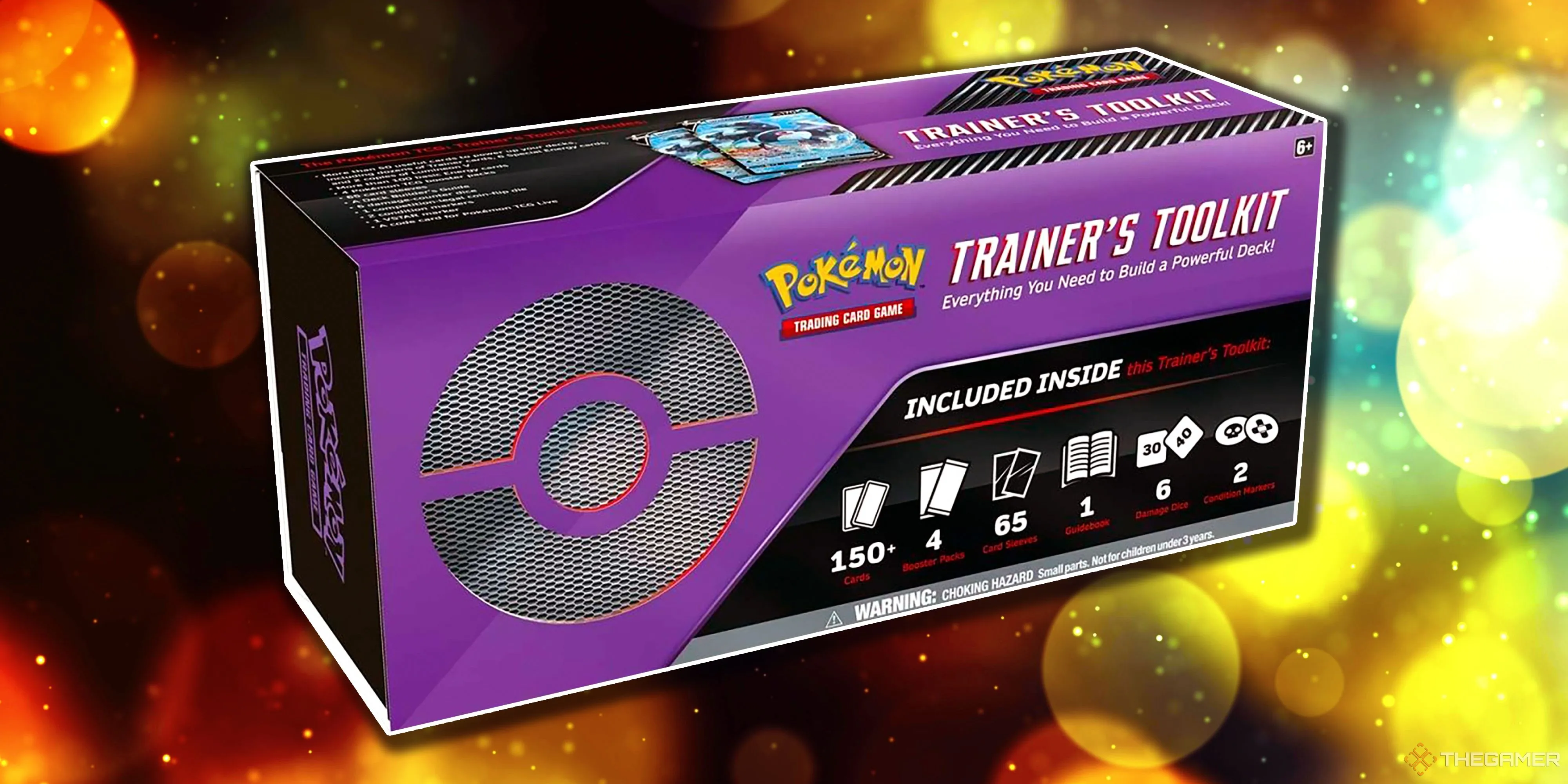 Hộp Pokémon TCG Trainer's Toolkit 2022 màu tím đặc trưng của kỷ nguyên Sword &amp; Shield.