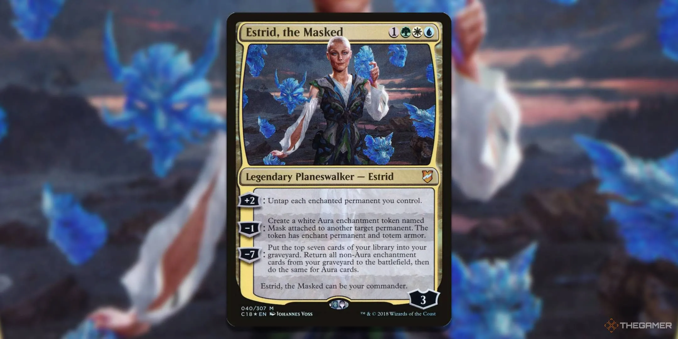 Lá bài Estrid, the Masked trong bộ Adaptive Enchantment