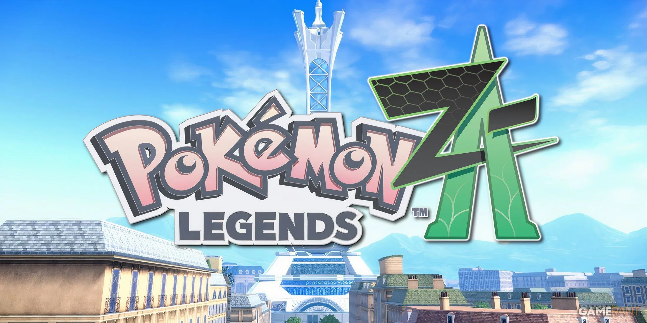 Logo Pokemon Legends Z-A và Thành phố Lumiose, liên quan đến lịch phát hành Pokemon Gen 10