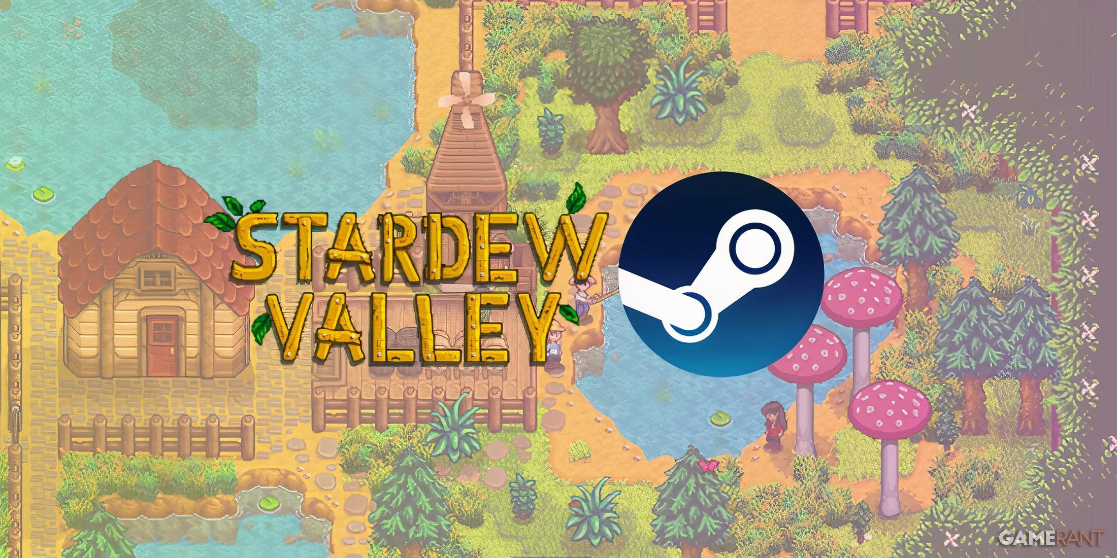 Logo Stardew Valley bên cạnh logo Steam, minh chứng cho vị thế top game trên nền tảng này