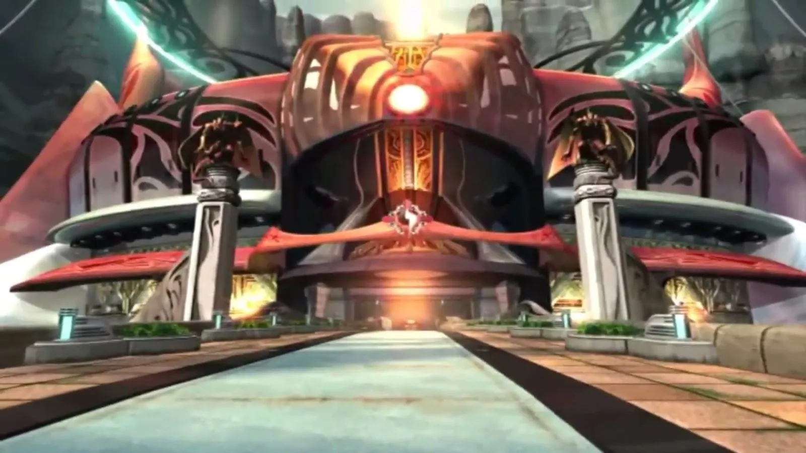 Lối vào Galbadia Garden trong Final Fantasy 8, một học viện quân sự đối trọng với Balamb Garden.