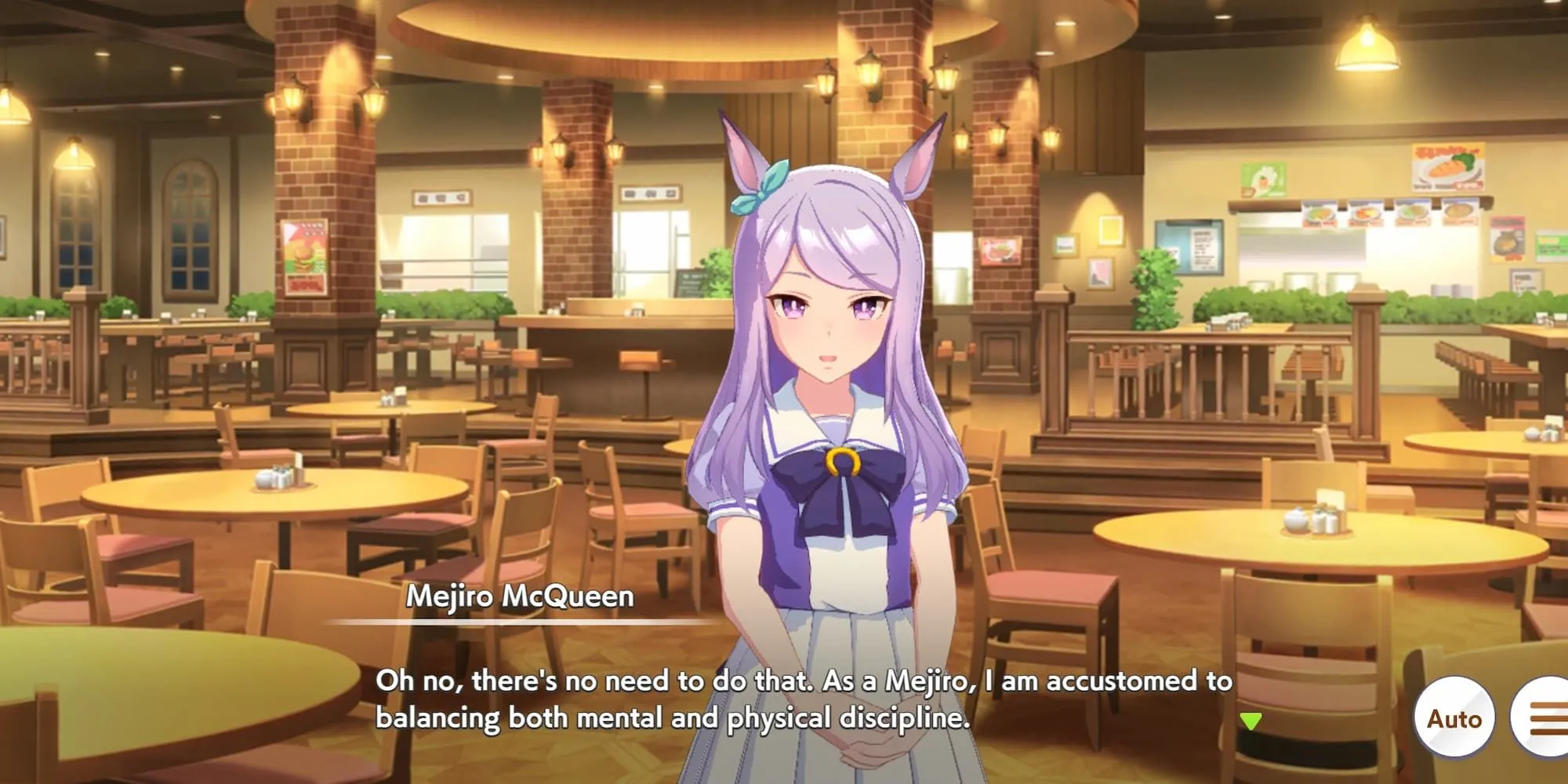 Mejiro Mcqueen với vẻ ngoài quý phái trong Umamusume