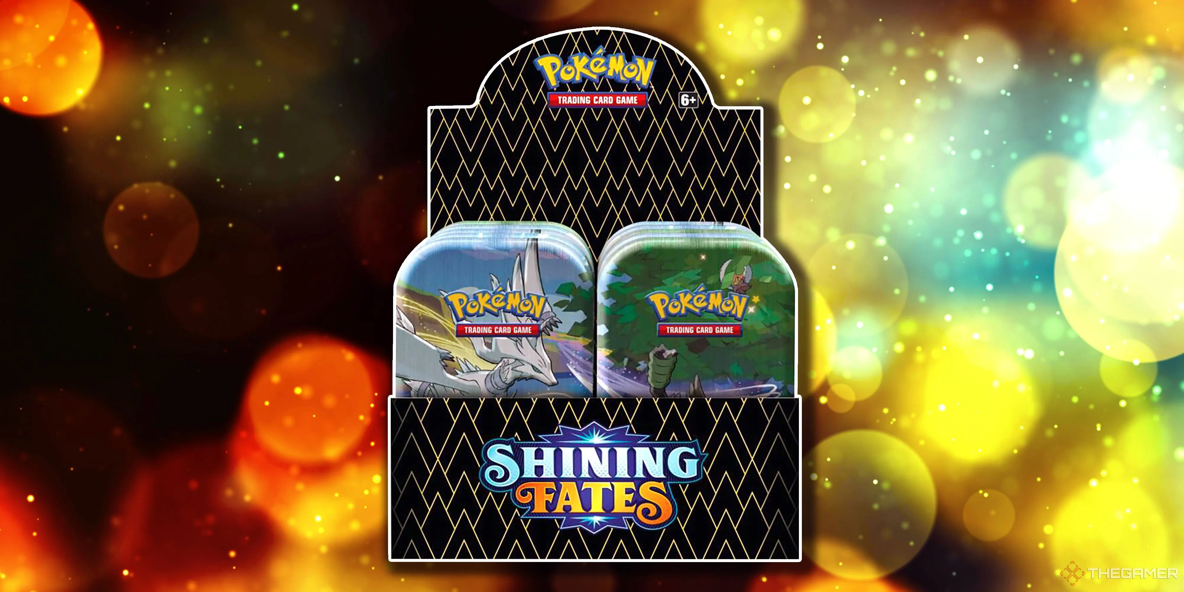 Mini Tin Display Pokemon TCG Shining Fates, một set đặc biệt được săn đón với nhiều thẻ Shiny Pokemon.