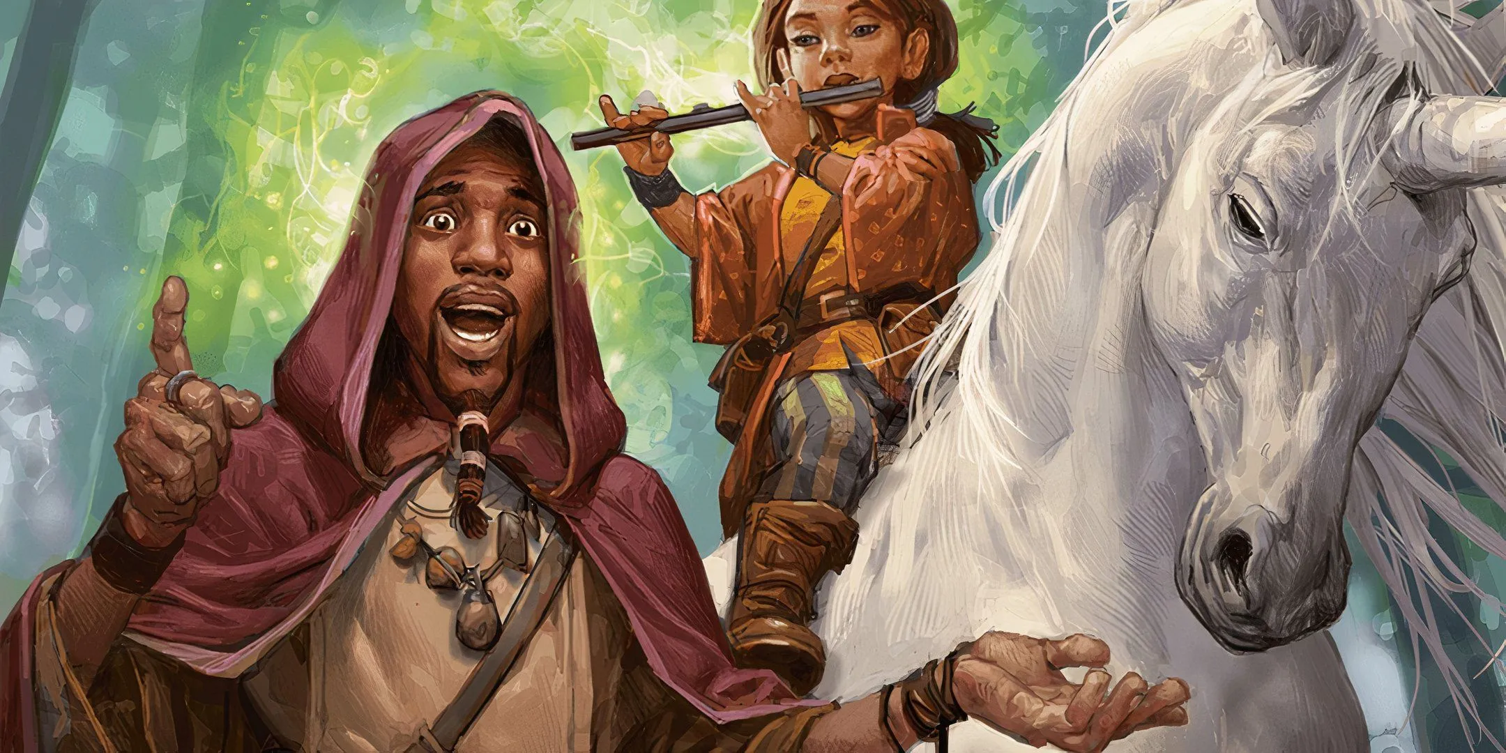 Một Bard đang sử dụng kỹ năng &quot;Bardic Inspiration&quot; để hỗ trợ đồng đội trong Dungeons &amp; Dragons.