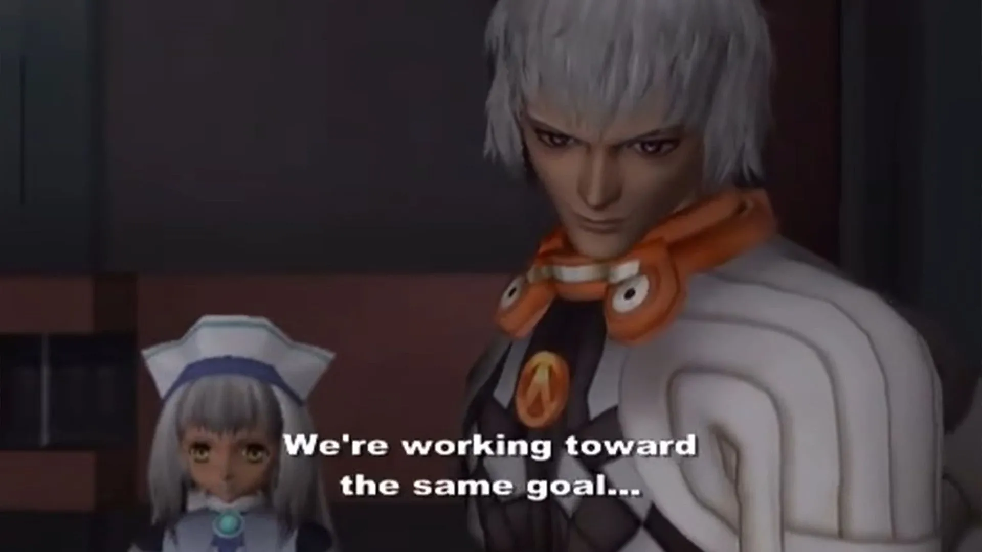 Một cảnh quay ấn tượng trong Xenosaga Episode I: Der Wille Zur Macht, nơi những bí ẩn bắt đầu.