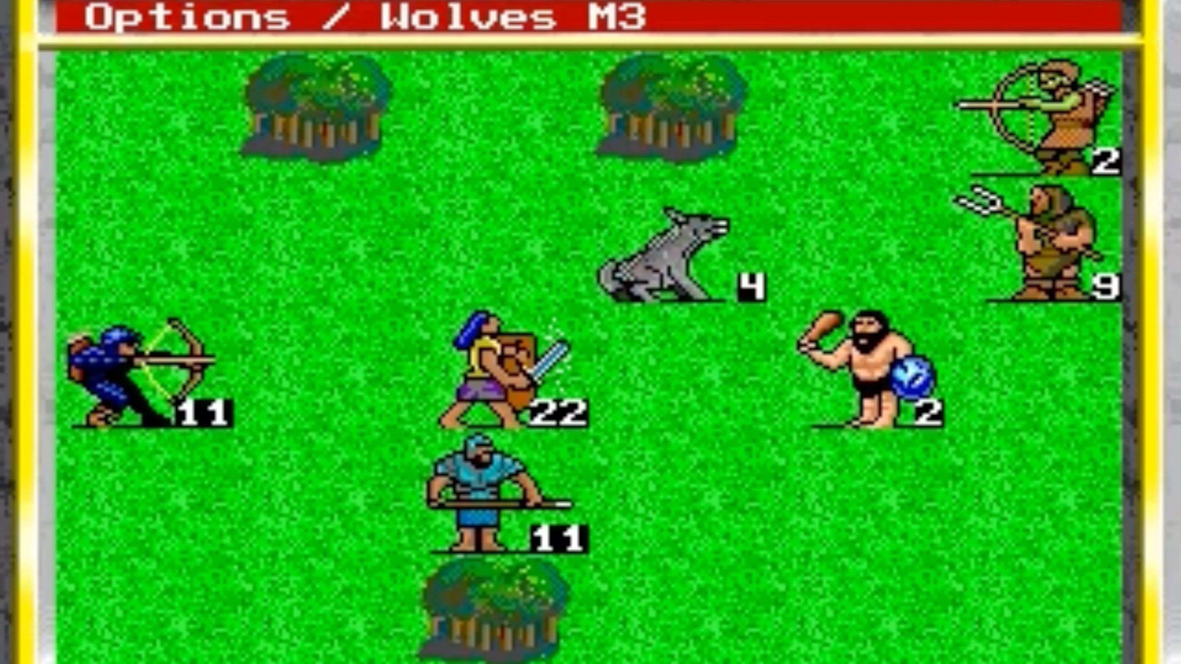 Một góc nhìn khác về giao diện chiến đấu của King's Bounty với đa dạng loại quân.