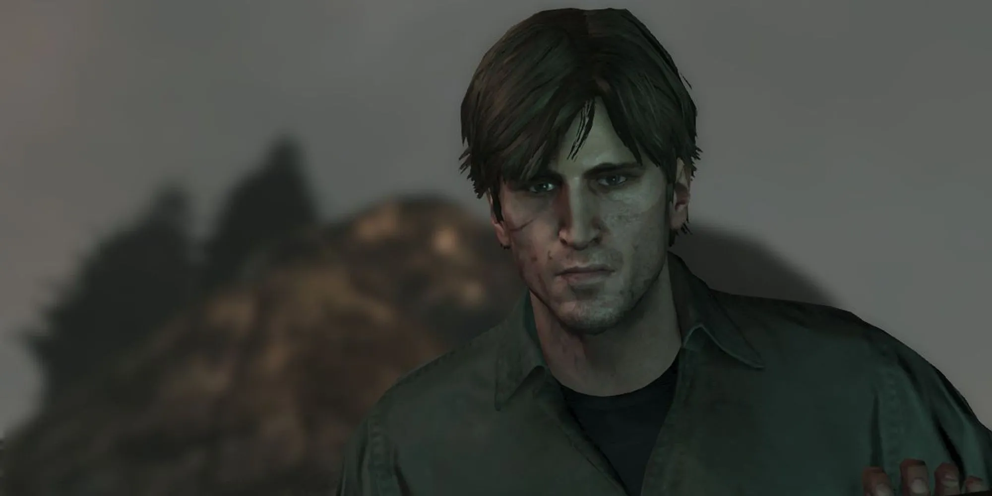 Murphy Pendleton bước tới từ ngoài trời trong Silent Hill Downpour.