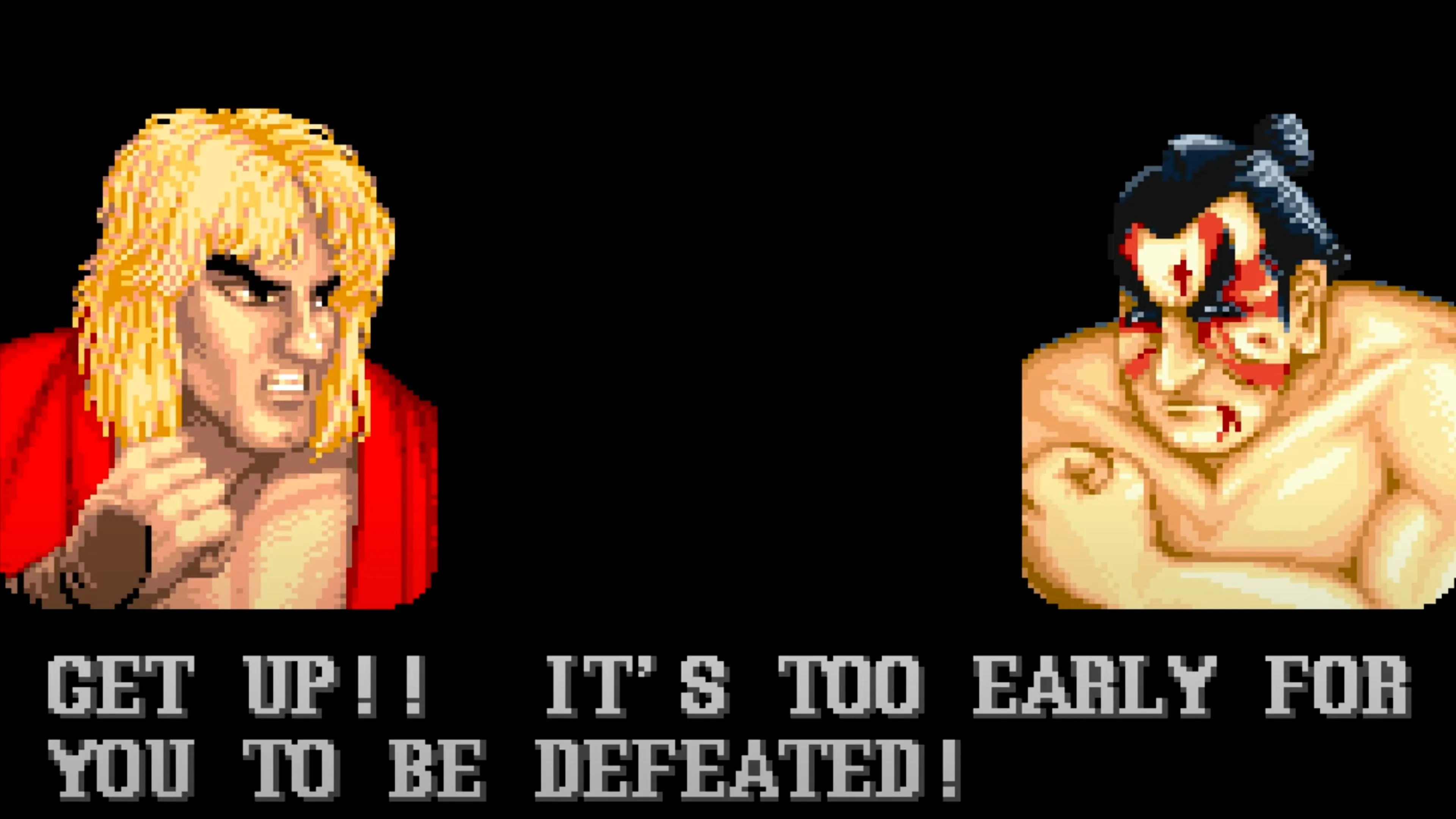 Nhân vật Ryu tung đòn Shoryuken trong một trận đấu Street Fighter 2 cổ điển.