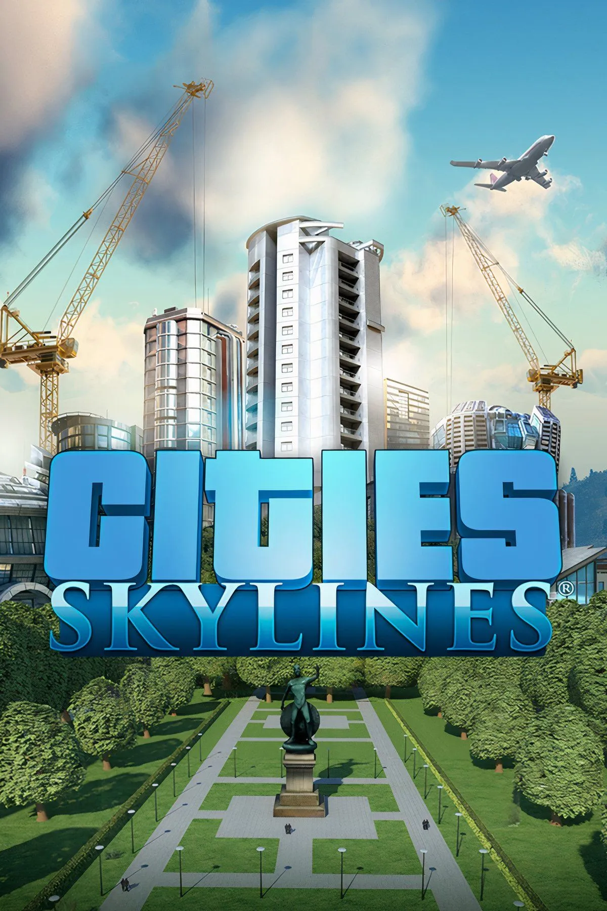 Thành phố hiện đại được quy hoạch tỉ mỉ trong Cities: Skylines, nhìn từ trên cao.