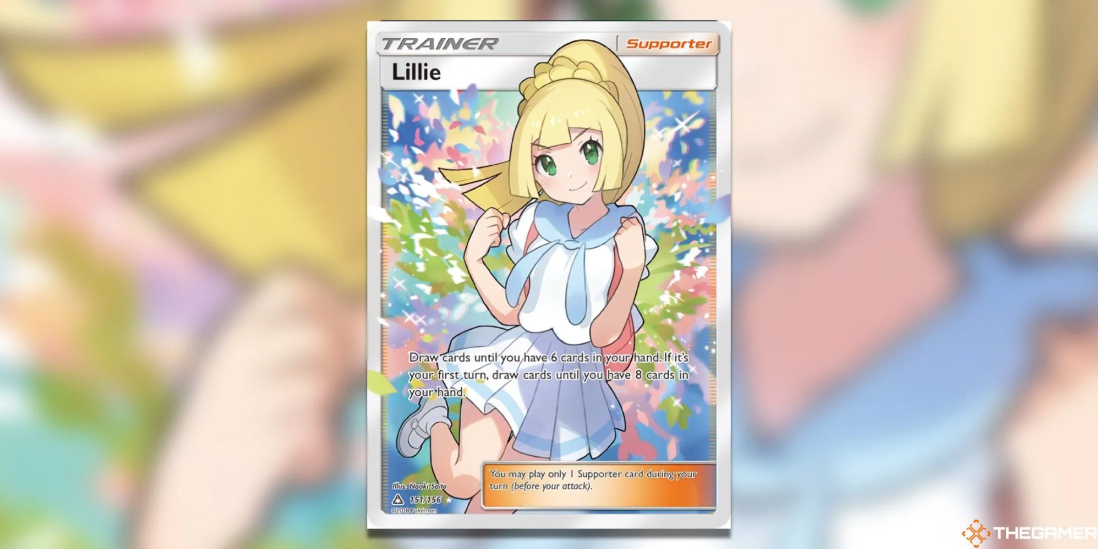 Thẻ bài Pokemon TCG Lillie Full Art từ Ultra Prism, một trong những thẻ bài huấn luyện viên giá trị nhất.