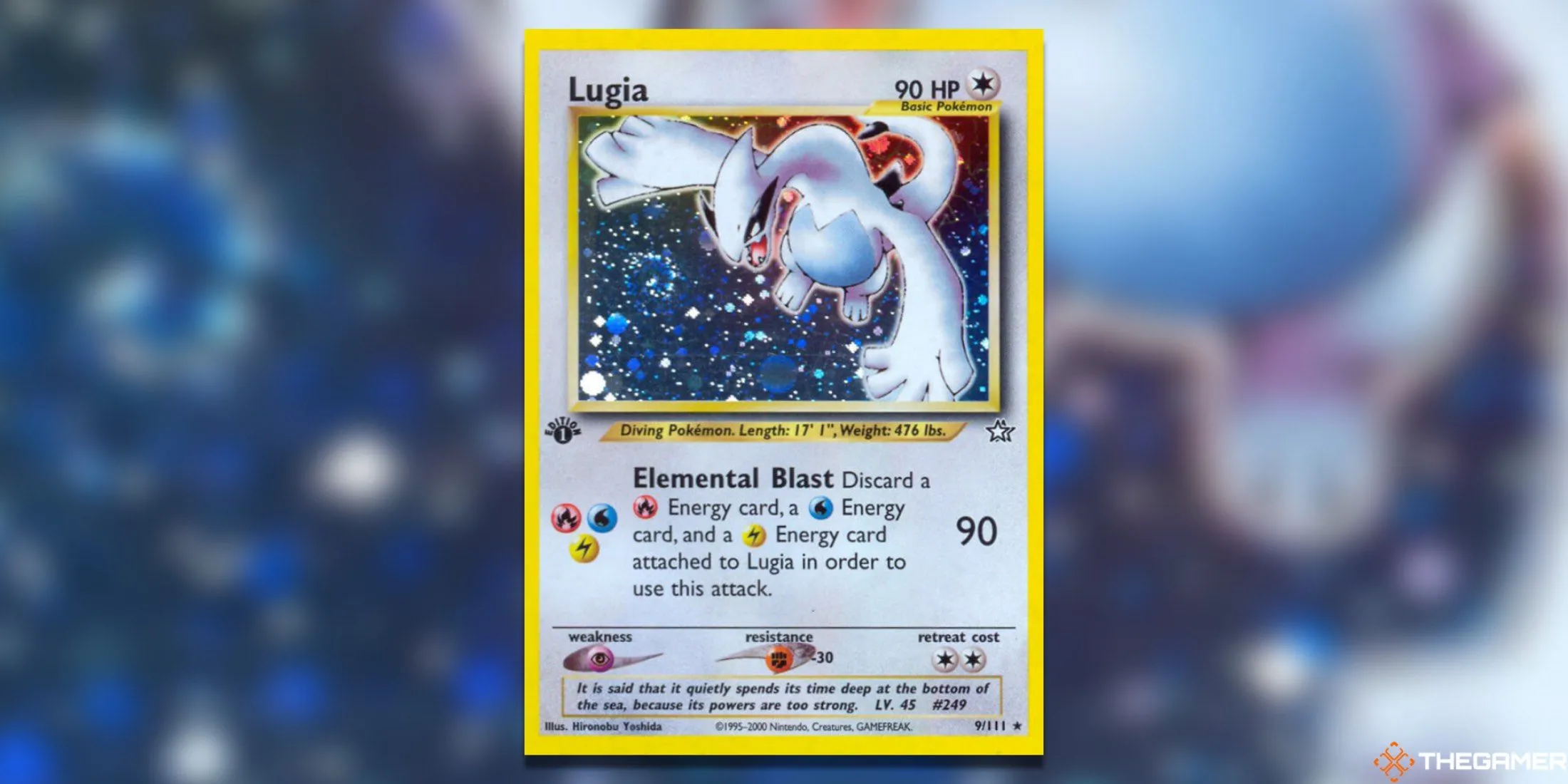 Thẻ bài Pokemon TCG Lugia First Edition Holo Rare từ set Neo Genesis