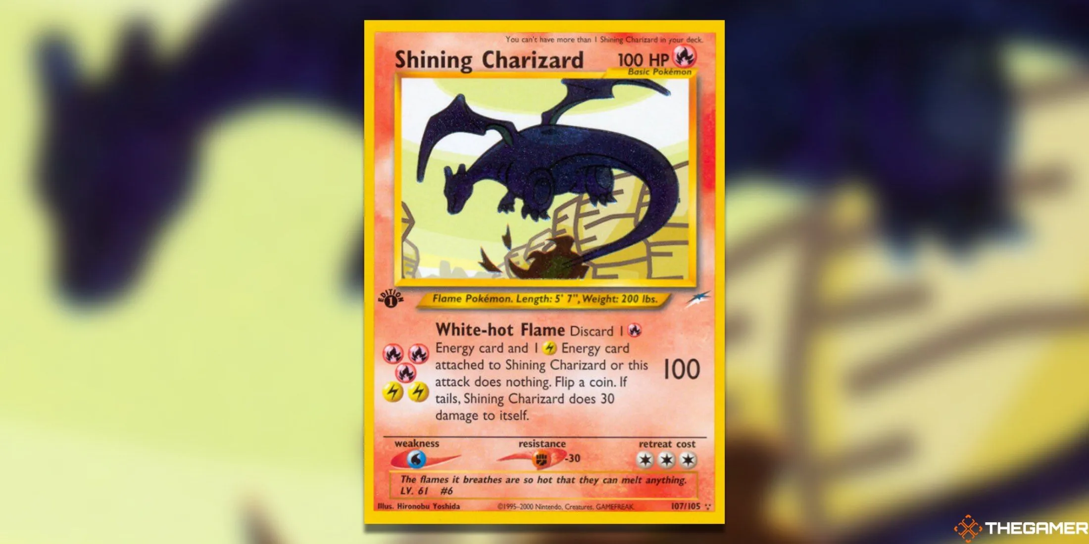 Thẻ bài Pokemon TCG Shining Charizard First Edition Secret Rare từ set Neo Destiny