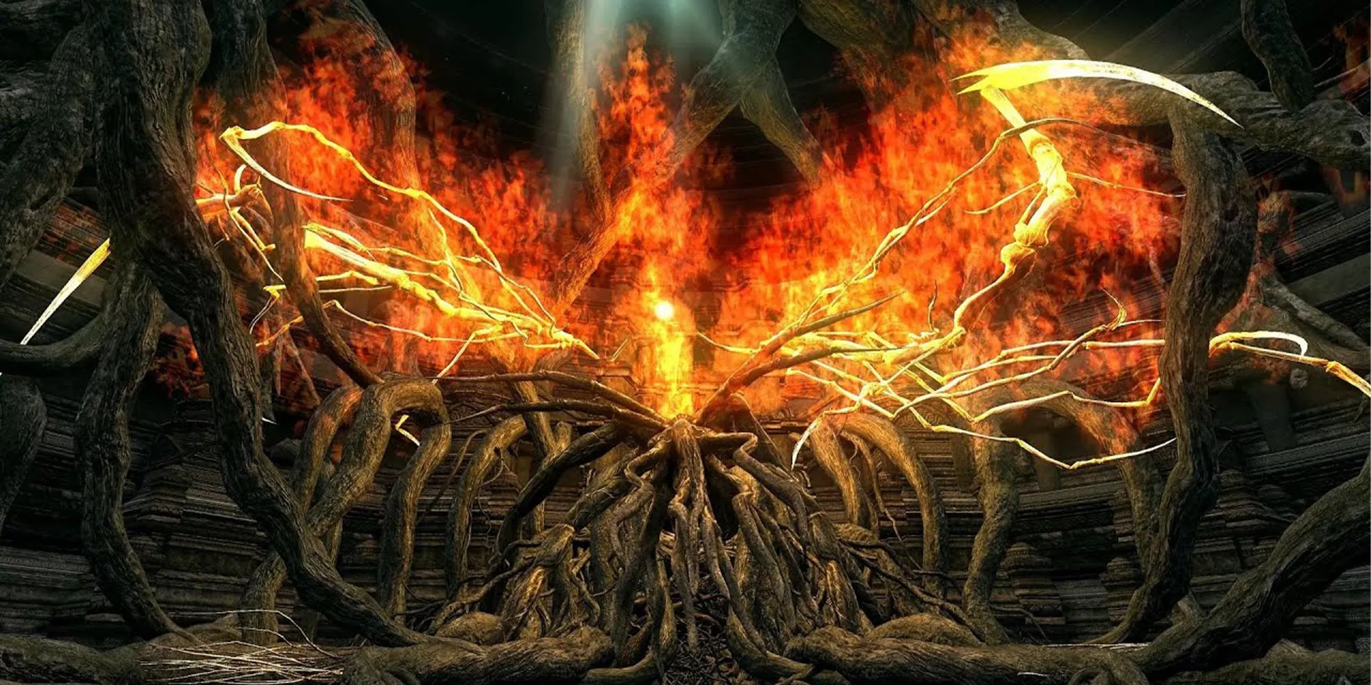 Thực thể Bed of Chaos đáng sợ trong Dark Souls 1, biểu tượng của nỗi ám ảnh.