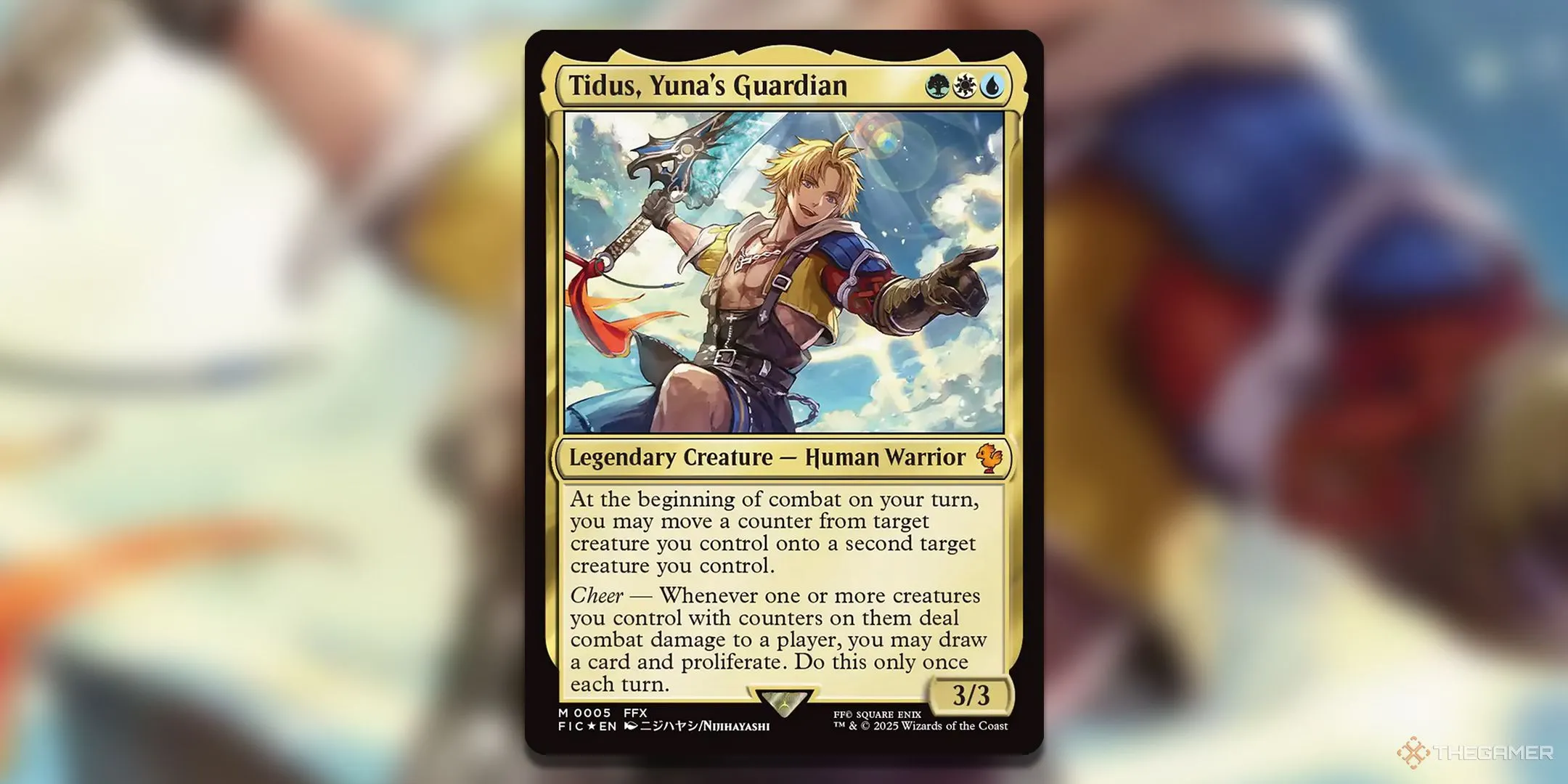 Tidus và Yuna, nhân vật từ Final Fantasy 10 trên lá bài MTG