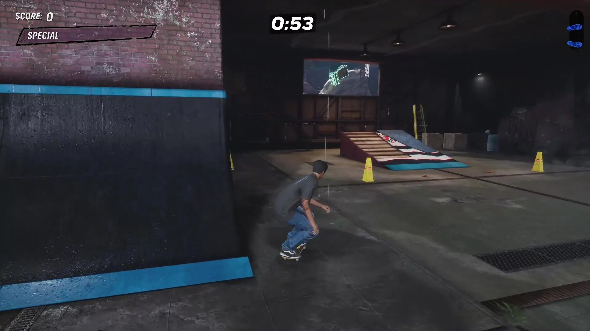 Tiền mặt đầu tiên dưới chân đồi, sau đài phun nước voi trong Tony Hawk Zoo