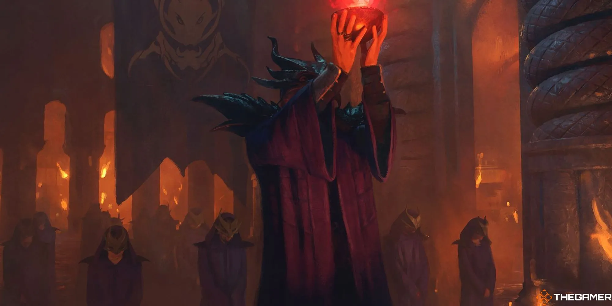 Tín đồ rồng thực hiện nghi lễ, gợi mở cho campaign nhóm phản diện Dungeons &amp; Dragons.