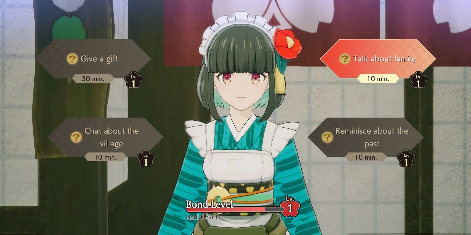 Tương tác lãng mạn với Iroha, một trong 16 nhân vật có thể hẹn hò trong Rune Factory Guardians of Azuma
