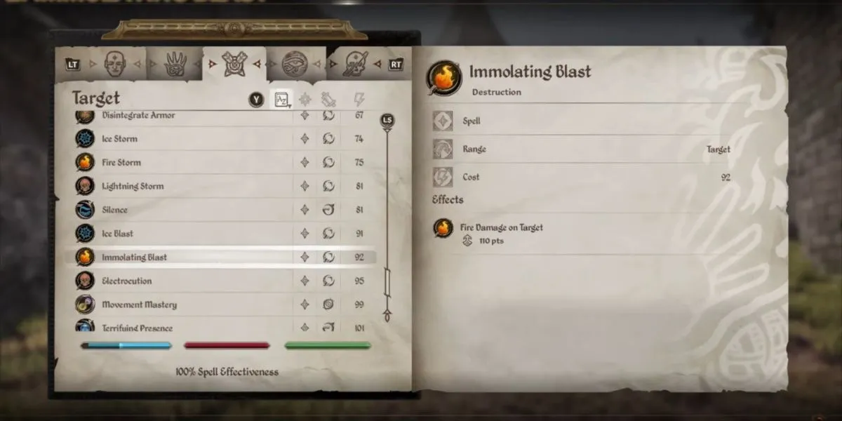 Vụ nổ lửa ấn tượng từ phép Immolating Blast trong The Elder Scrolls IV Oblivion Remastered