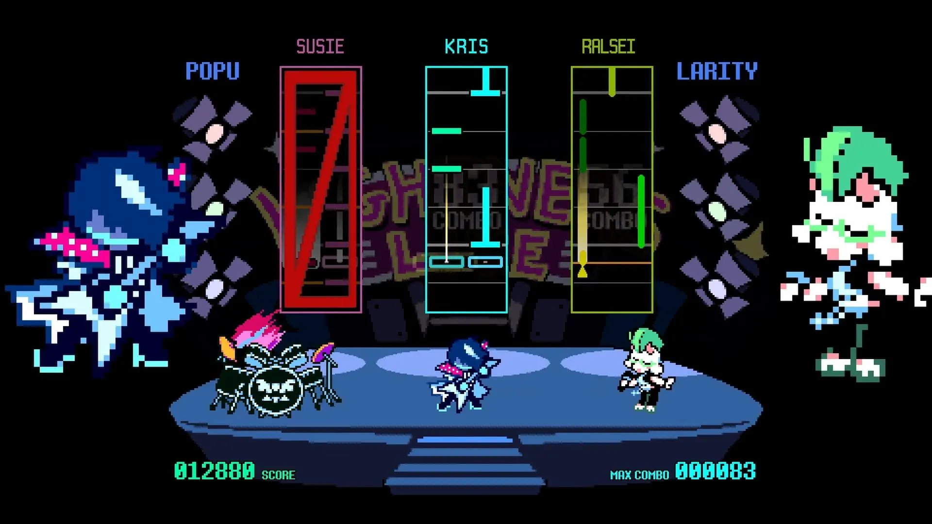 Ban nhạc huyền thoại Deltarune của Kris, Susie và Ralsei qua các Chapter đã phát hành