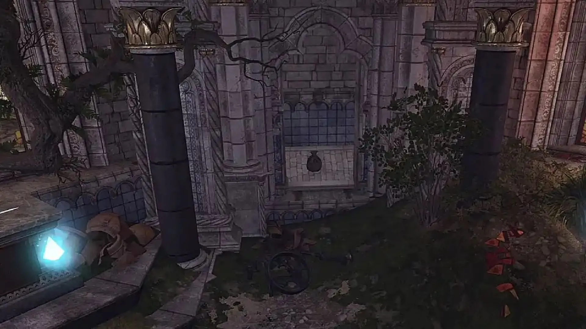 Cánh cửa ẩn giấu chìa khóa Dawnmaster's Crest trong Baldur's Gate 3, một thử thách khóa điện tử DC 30.
