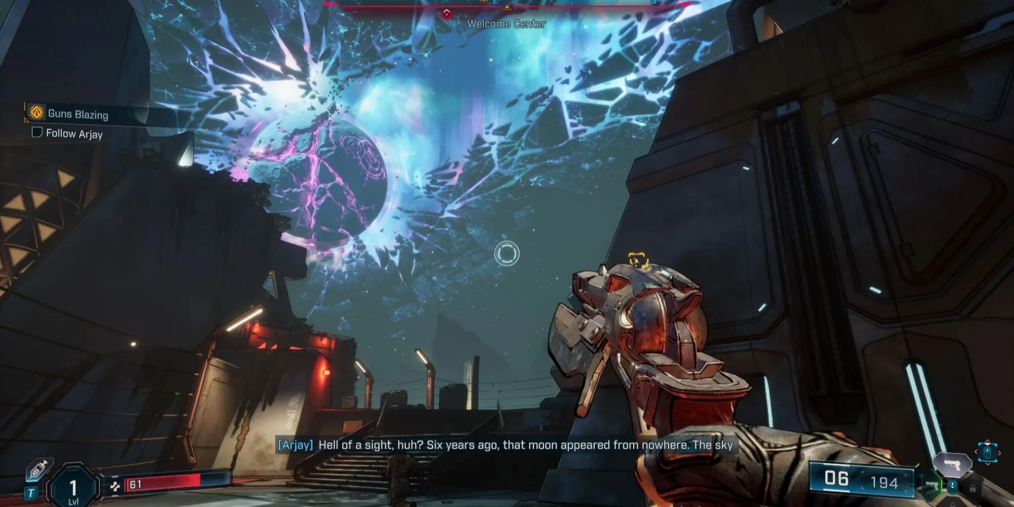 Cảnh giao tranh dữ dội của Vault Hunter mới Vex, Siren trong Borderlands 4, tái hiện phong cách hành động quen thuộc và cải tiến của dòng game.