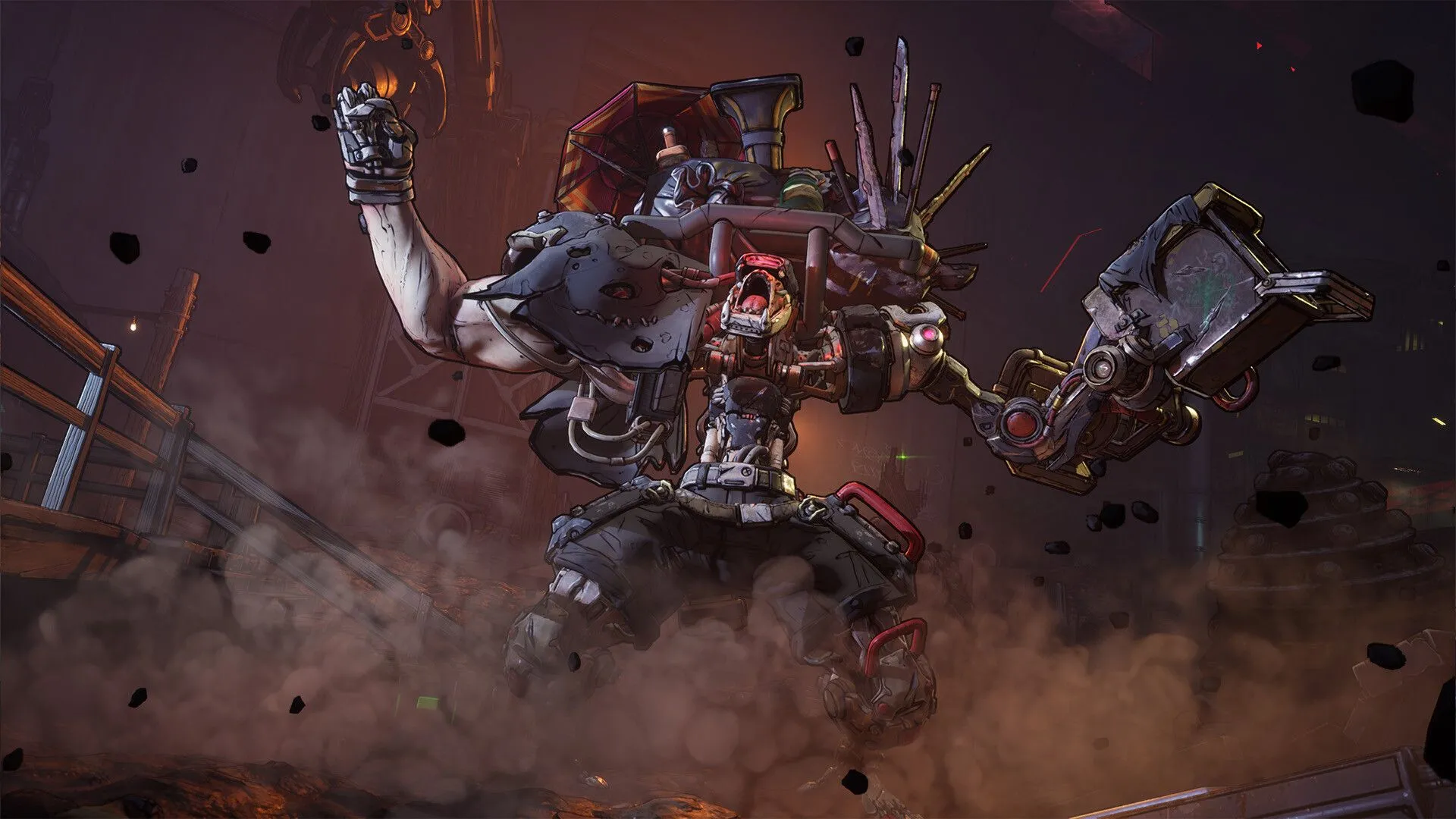 Chân dung cận cảnh Vault Hunter Vex với đôi mắt phát sáng, thể hiện sức mạnh Siren trong Borderlands 4.