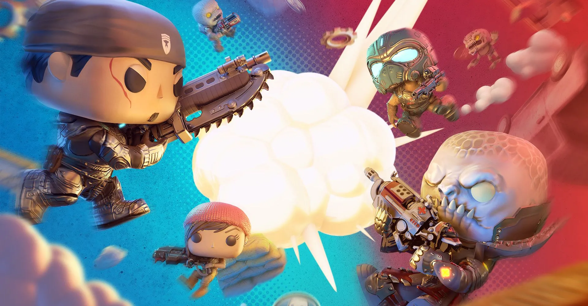Gears POP là một tựa game mobile PvP chiến thuật theo lượt, kết hợp giữa vũ trụ Gears of War và nhân vật Funko Pop