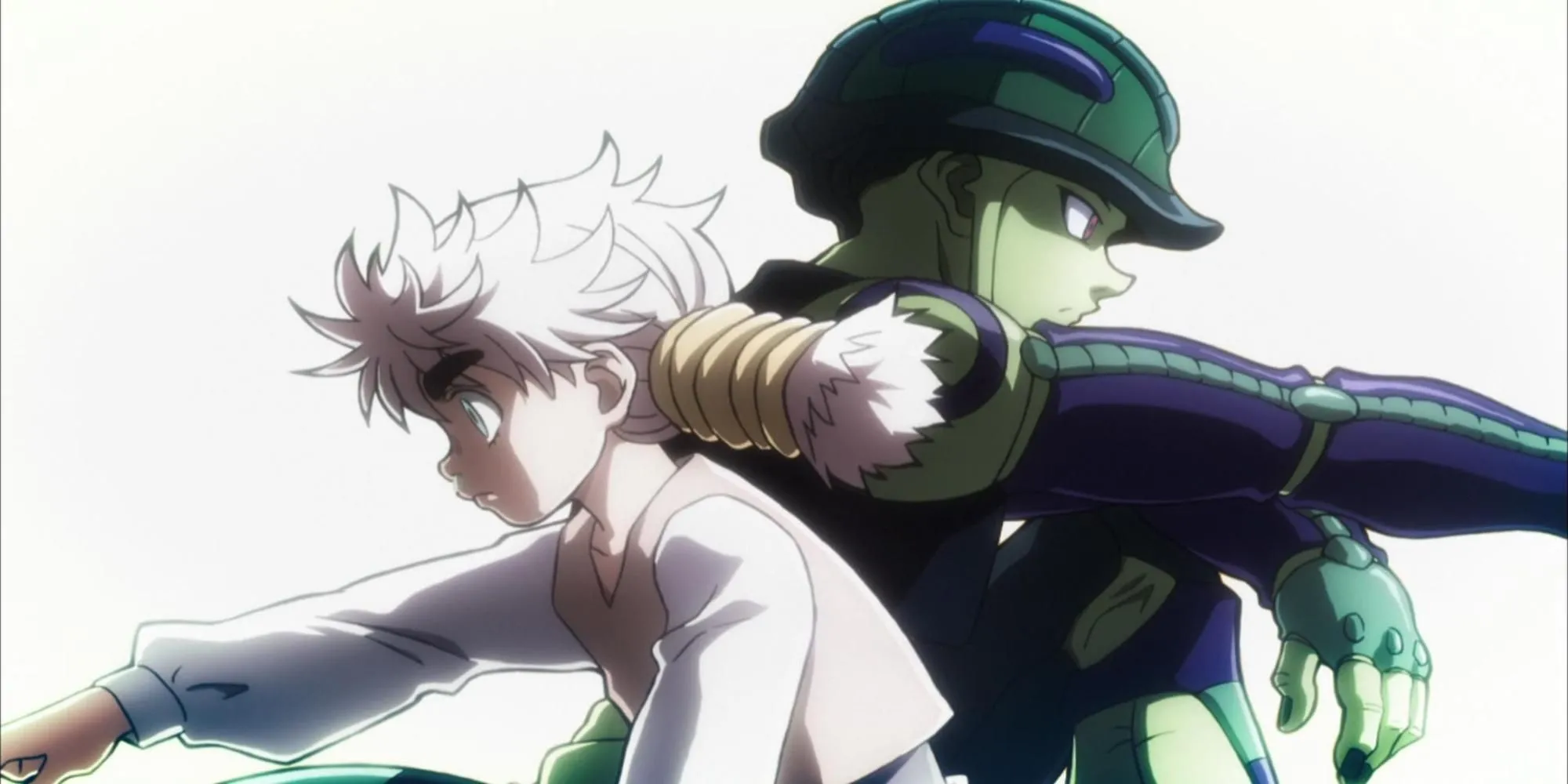 Komugi và Meruem khi nàng bắt đầu cởi mở hơn trong Hunter x Hunter