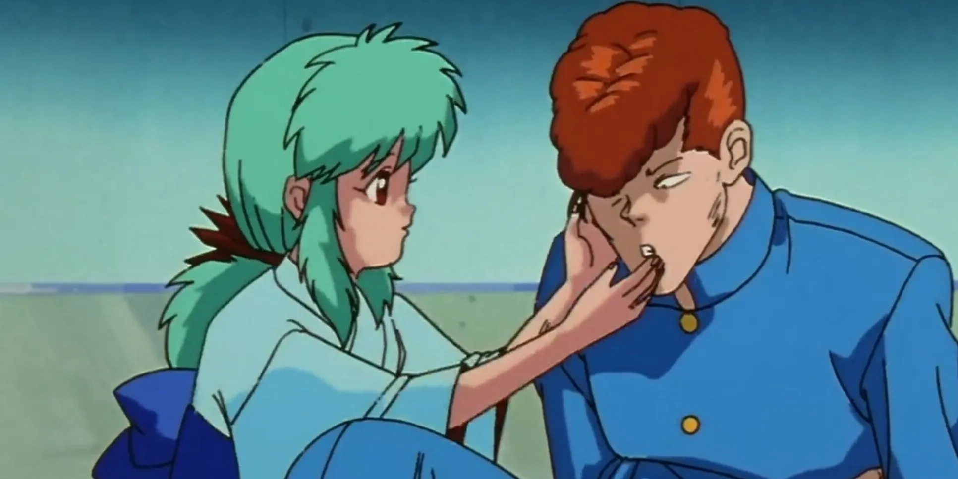 Kuwabara và Yukina trong Yu Yu Hakusho, biểu tượng của sự bảo vệ nhẹ nhàng