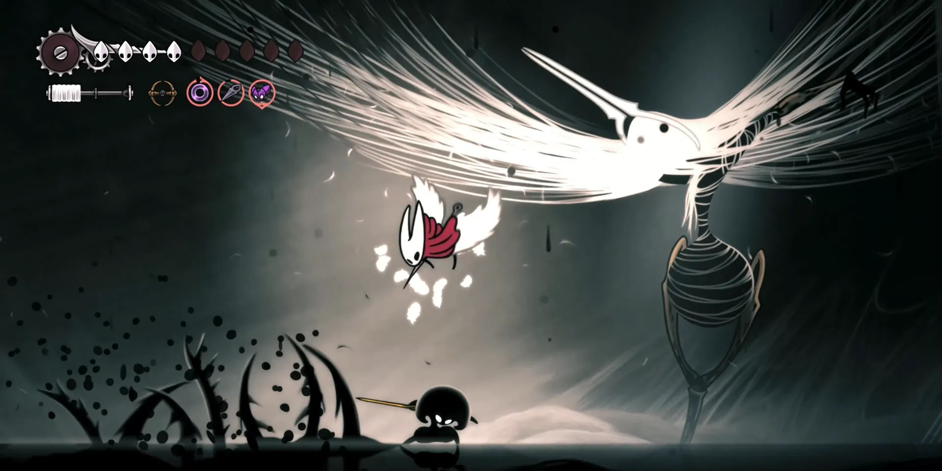 Lost Lace, trận chiến cuối cùng đầy ám ảnh tại The Abyss trong Hollow Knight Silksong, nơi những đòn Void kinh hoàng được tung ra.