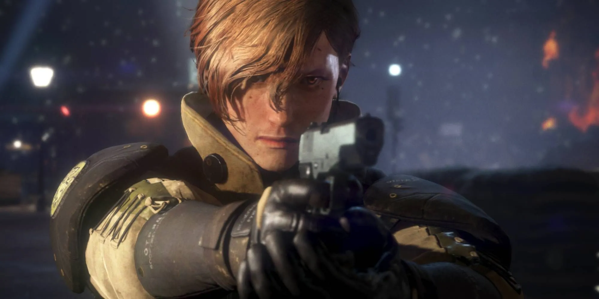 Nhân vật ẩn mình trong Left Alive, thể hiện lối chơi hành động lén lút trong spin-off của Front Mission.