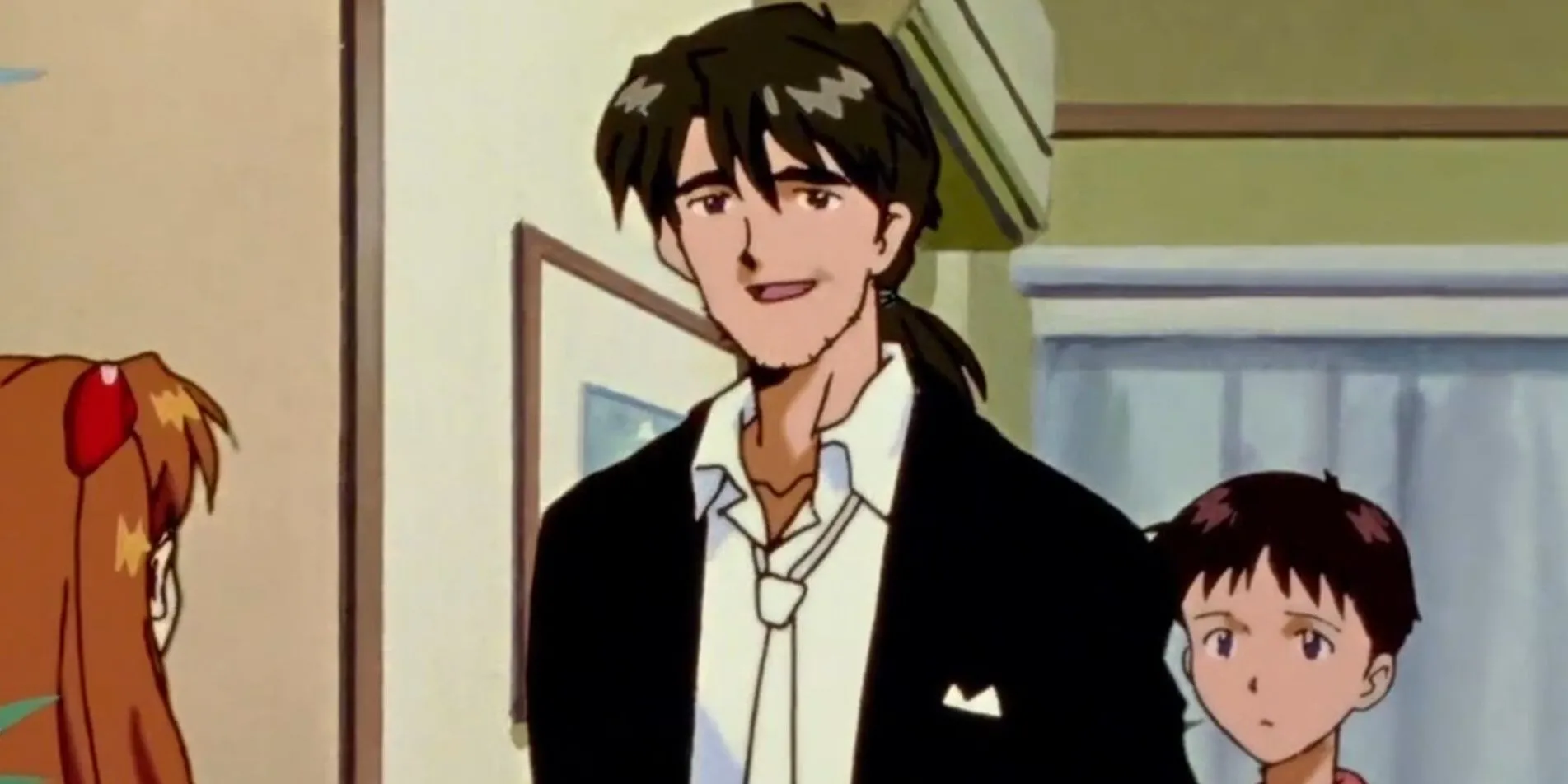 Shinji và Kaji trong Neon Genesis Evangelion, thể hiện mối quan hệ mentor-mentee chân thành