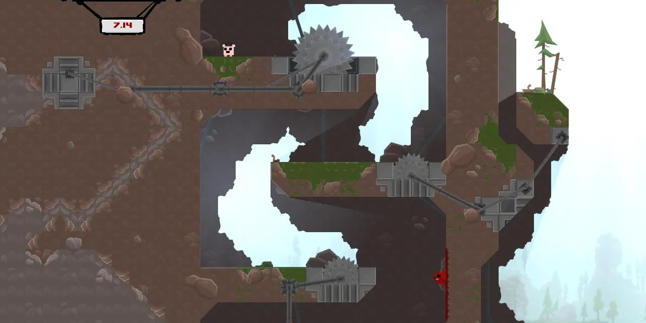 Super Meat Boy, tựa game platformer cực khó đòi thái sự khéo léo và kiên nhẫn tối đa